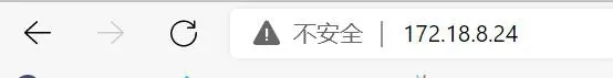 브라우저에 장치 IP 주소 입력