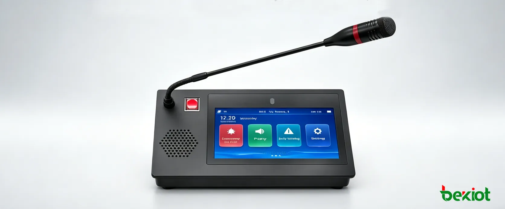 데스크톱 페이징 스테이션의 7인치 터치스크린을 탑재한 GP600N SIP 마이크