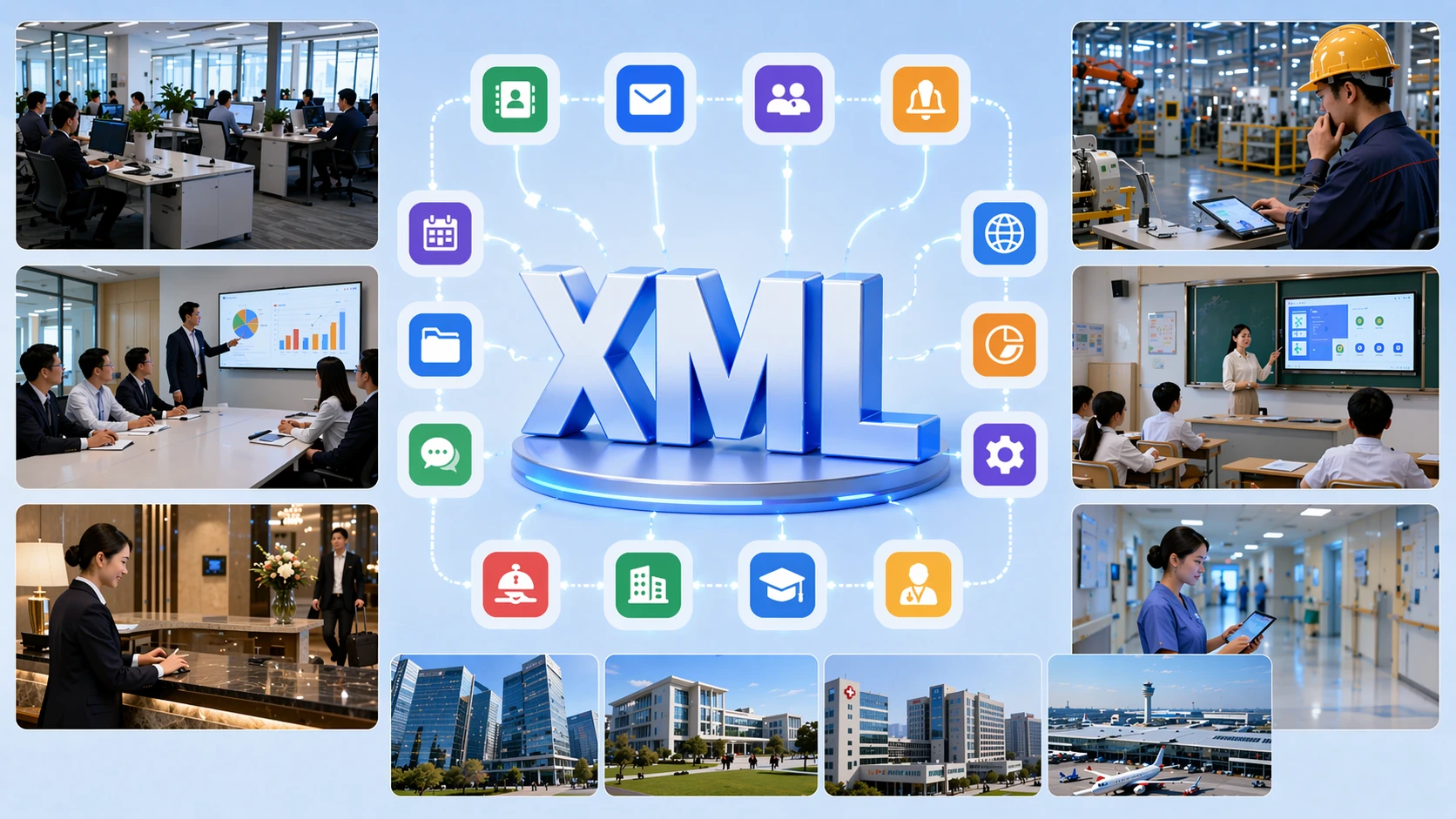기업, 호텔, 의료, 산업 IP 전화 배포에서 XML Browser 활용 사례