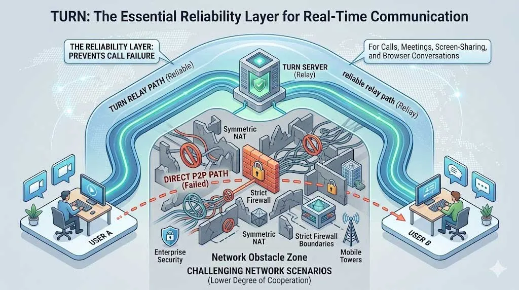 TURN(릴레이를 이용한 NAT 통과)이란? 용도, 작동 방식 및 응용 분야