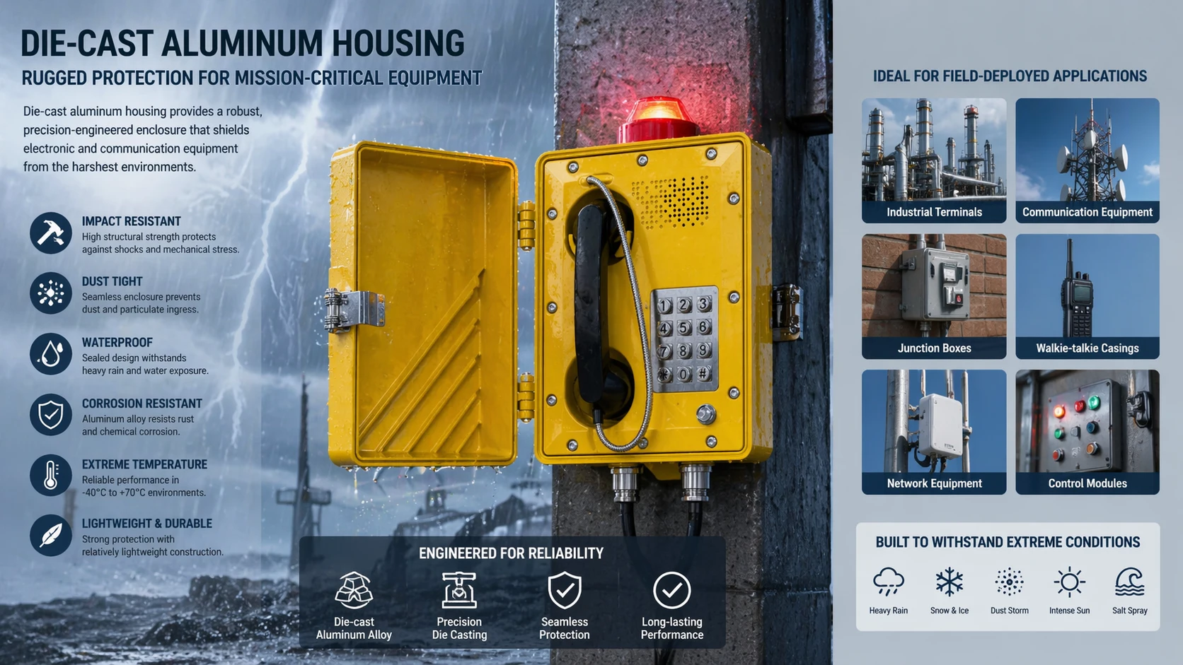 다이캐스트 알루미늄 함체란 무엇인가? 표준, 보호 등급 및 응용 분야