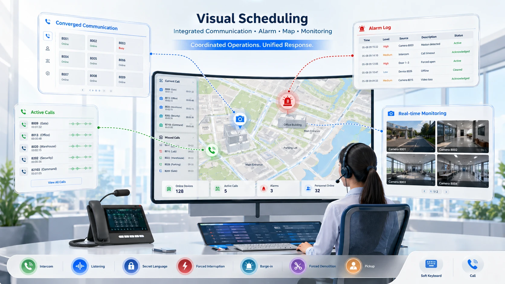 시각적 종합관제의 특징과 적용 분야는 무엇인가?