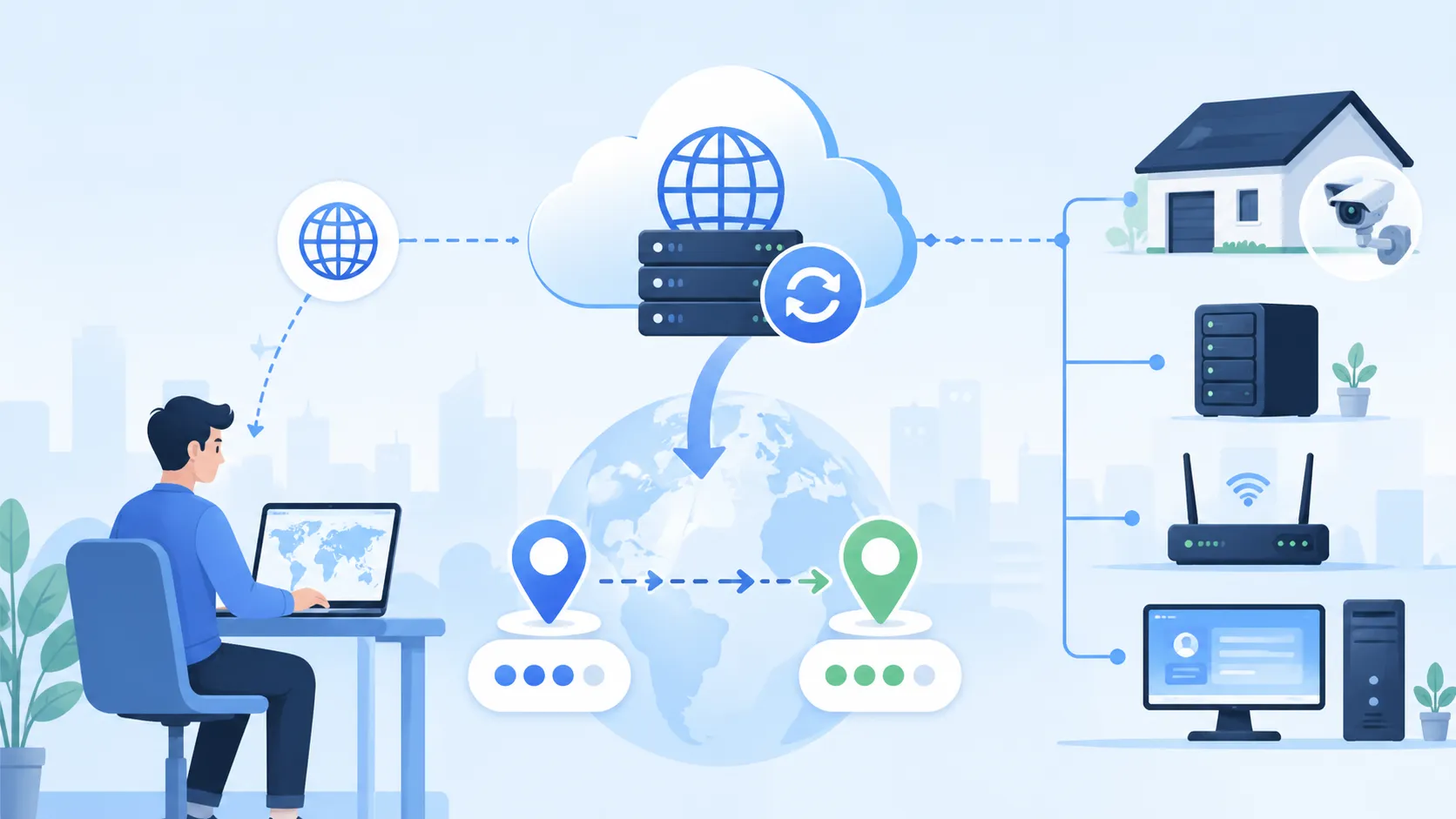 동적 DNS의 실제 적용 시나리오와 장점은 무엇인가요?