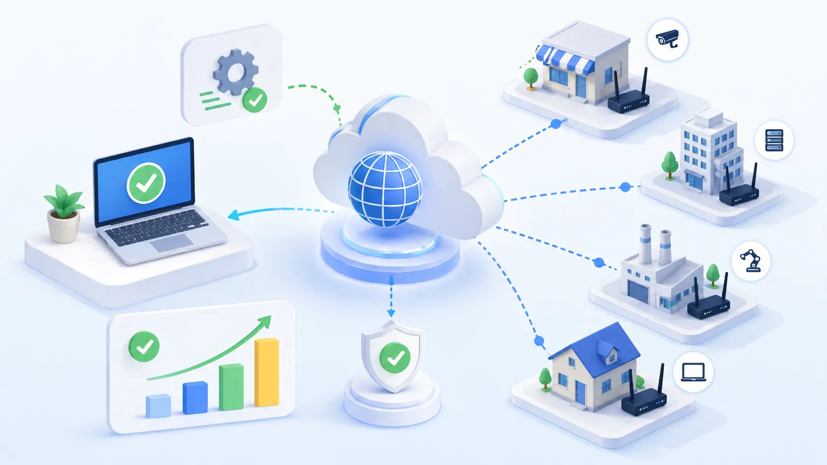 변경되는 WAN IP 주소 환경에서 안정적인 지점 사무실 및 원격 장치 연결을 지원하는 동적 DNS