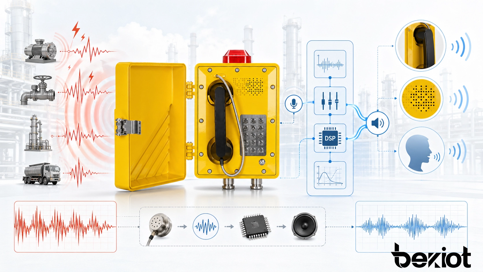 노이즈 리덕션 기술의 오디오 장점과 적용 특징은 무엇인가?