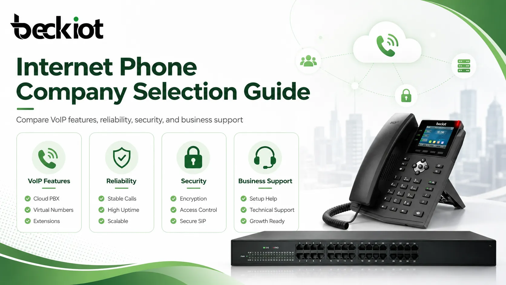 VoIP 기능, 안정성, 보안 및 기업 지원을 비교하는 인터넷 전화 업체 선택 가이드