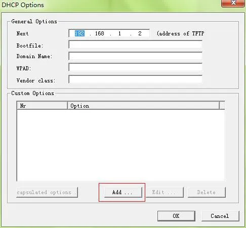 DHCP Option66 설정
