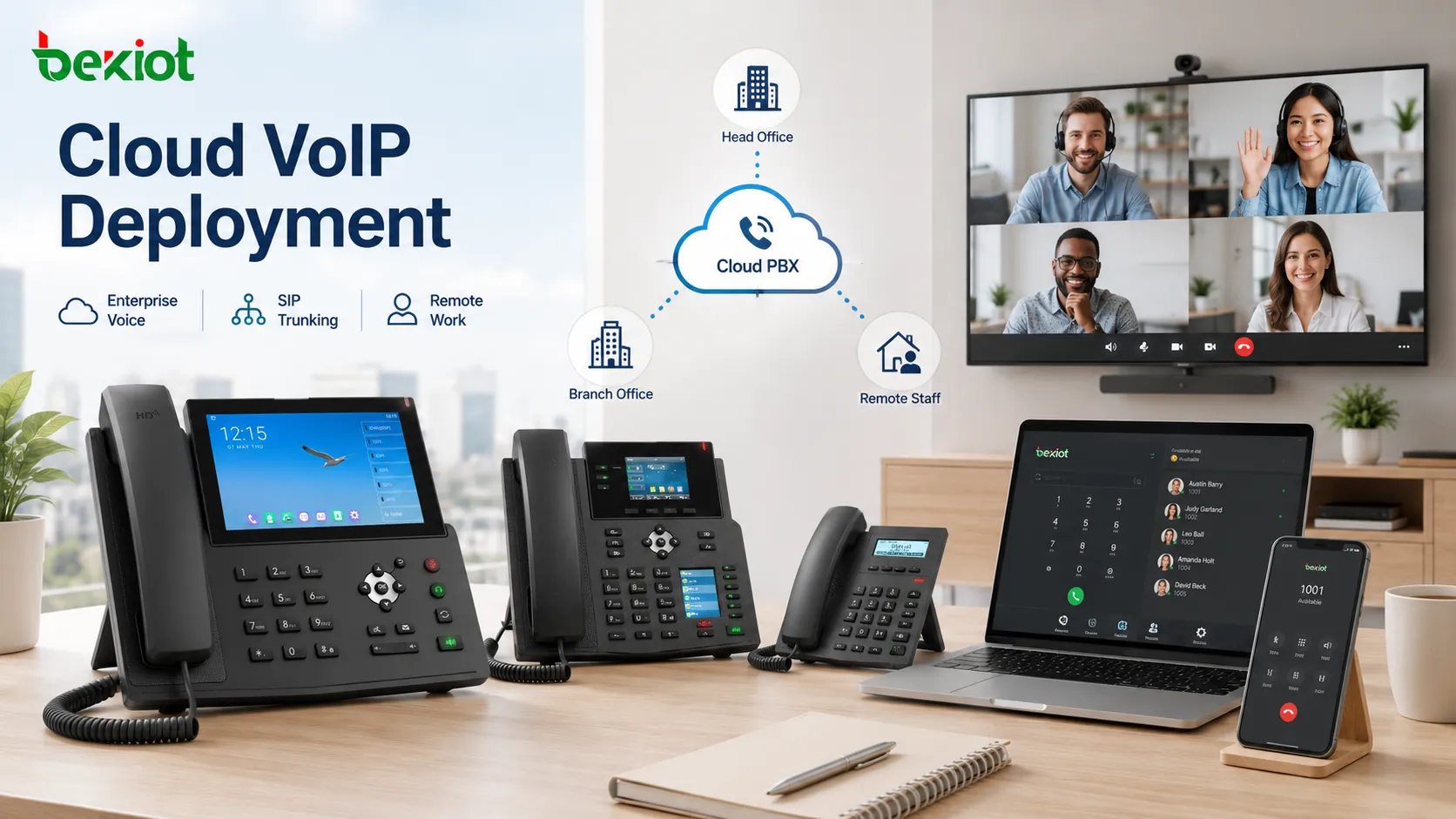 북미 유럽 아시아태평양 라틴아메리카 중동 아프리카의 VoIP 전화기 시장 지역 수요와 기업 도입 요인