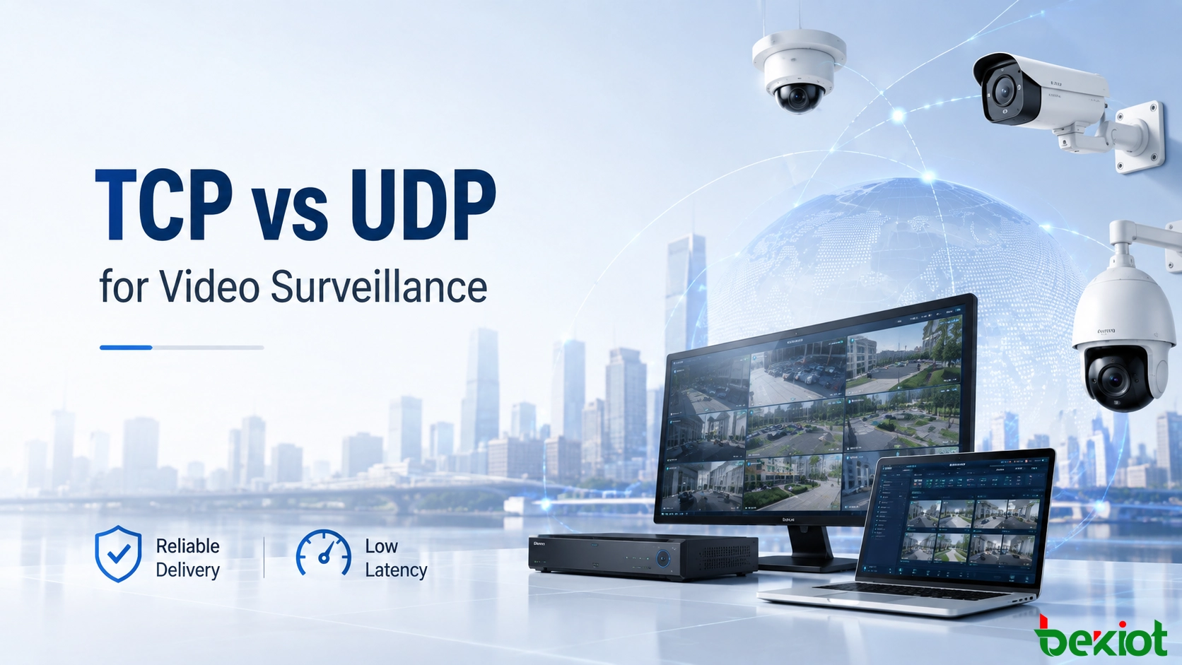 비디오 감시 카메라용 TCP 대 UDP: 어떤 것을 사용해야 합니까?