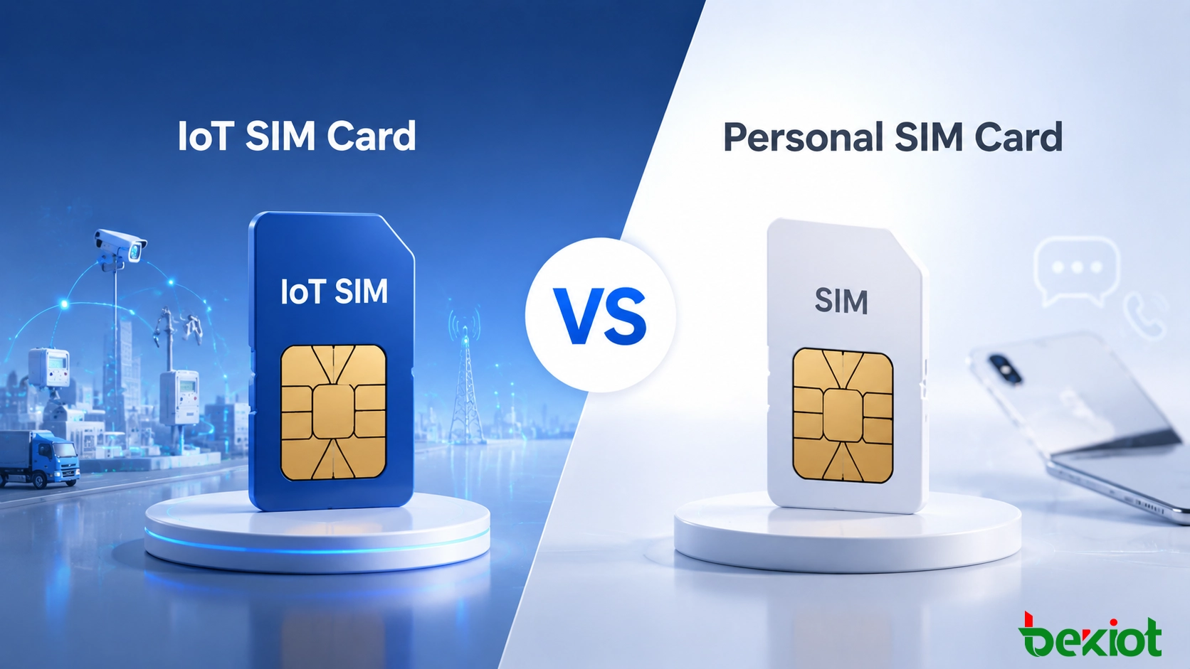 IoT SIM 카드와 개인용 SIM 카드 비교: 기업 연결 가이드