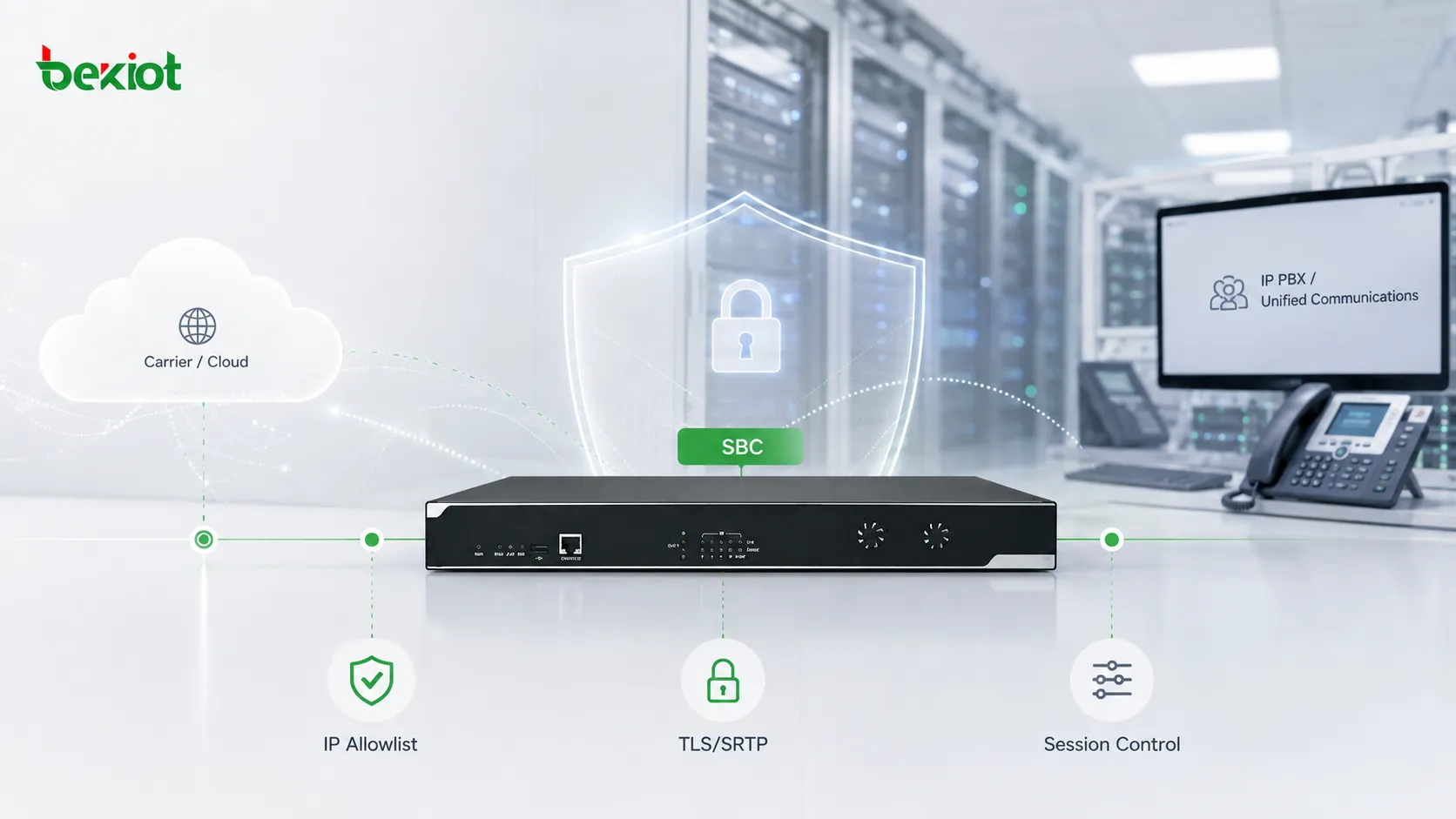 기업 SIP 트렁크를 SBC, 접근 제어, 암호화 시그널링, 비정상 트래픽 모니터링으로 VoIP 네트워크 경계에서 보호