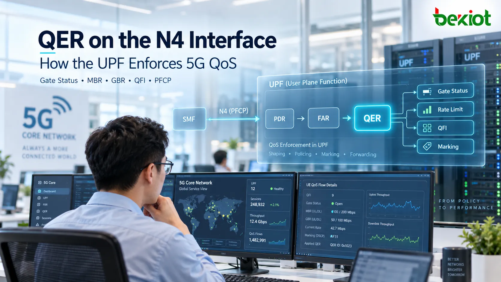 N4 인터페이스에서 QER은 UPF에 5G QoS를 어떻게 적용할까?