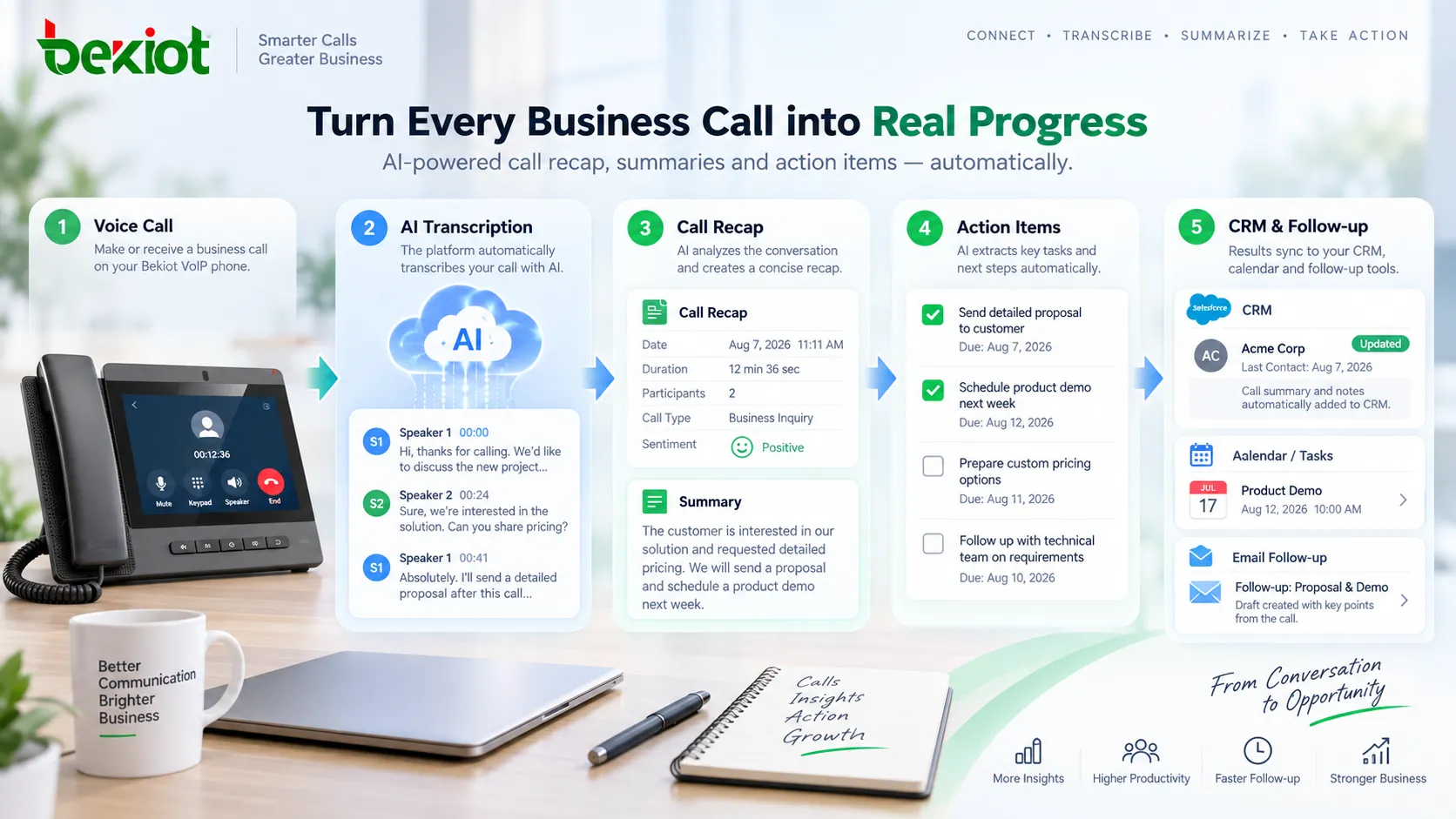 2026년 Business VoIP 선택에서 Calling, AI Call Summary, 관리 포털, SIP 엔드포인트, CRM 통합, 보안, Unified Communications에서 Contact Center로의 이전 경로를 평가