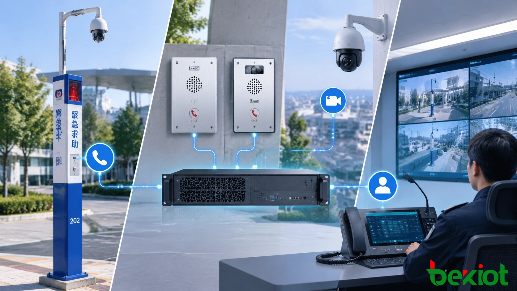 SIP 비상 인터콤을 CCTV 및 경보 시스템과 연동하는 방법