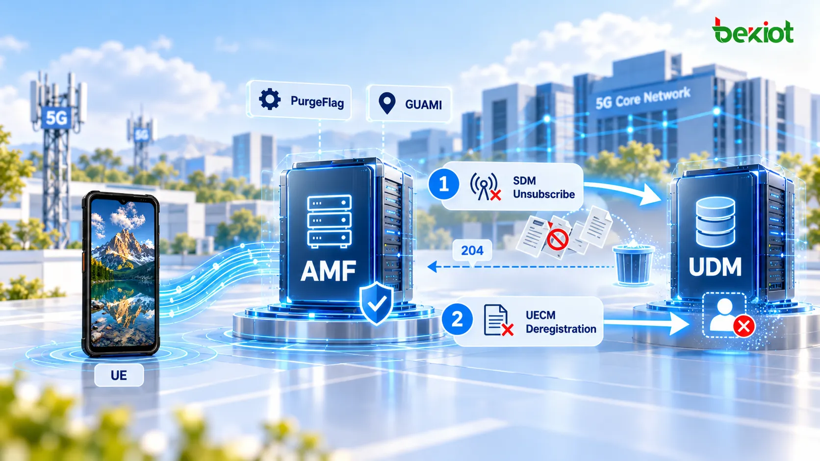 5GC AMF 퍼지에서 Subscriber Data, MM Context, UDM의 SDM Subscription 및 UECM Registration을 제거하여 사용하지 않는 UE 컨텍스트가 남지 않도록 처리